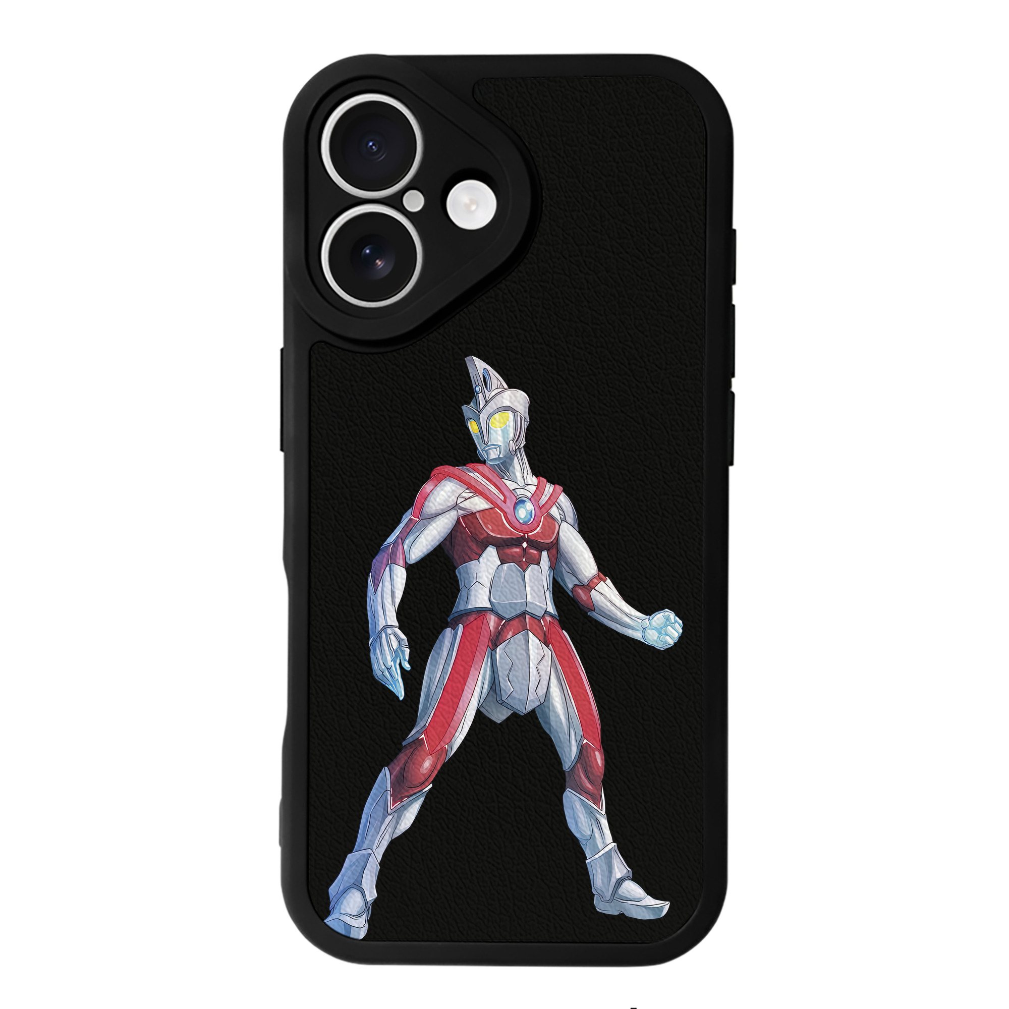 （画像用） ウルトラマン Ultraman 【iPhone 16シリーズ対応】シリコンスマホケース（レザー調） 材質：シリコン
